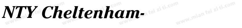 NTY Cheltenham字体转换